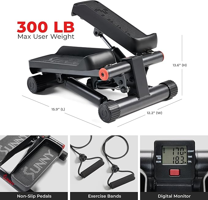 Sunny Health & Fitness Mini Stepper - Image 6