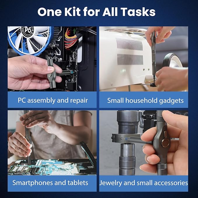 24-in-1 Magnetic Ratchet Multi-Bit Screwdriver Set - Image 4