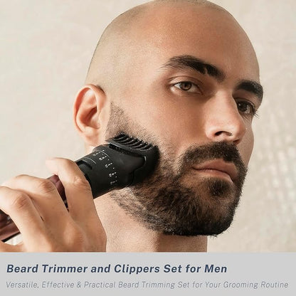 Beard Trimmer for Men, Precision Dial Adjustable 20 Settings, All-in-One - Image 3