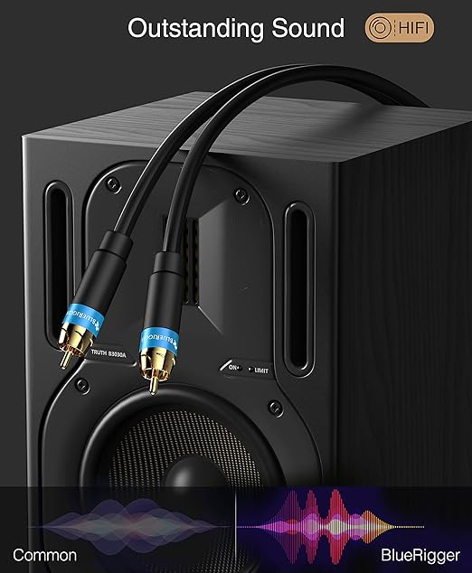 BlueRigger RCA Audio Subwoofer Cable – - Image 2