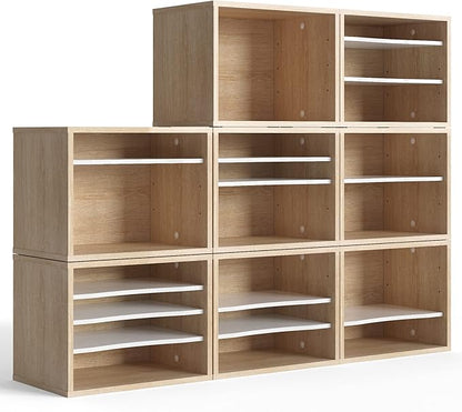 FITUEYES Wood Desk Paper Sorter Organizer - Image 8