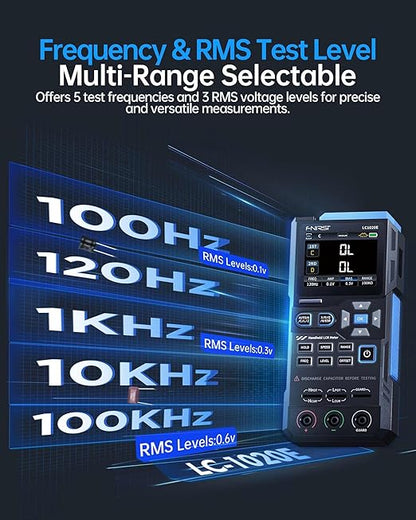 FNIRSI LC1020E 100kHz LCR Meter, Auto Component Detect, Measures ESR/Q/D/θ/X - Image 4