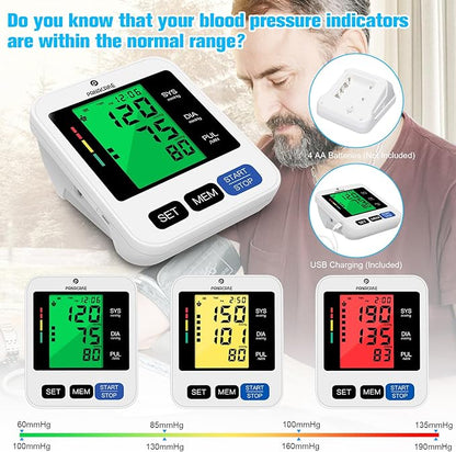 Panacare Blood Pressure Machine, Automatic Upper Arm Blood Pressure Monitor - Image 3