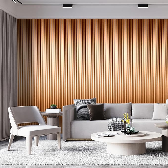 Art3dwallpanels Slat Wall Paneling, 8 Pack Wavy Grain Panel Wall Slats - Image 7