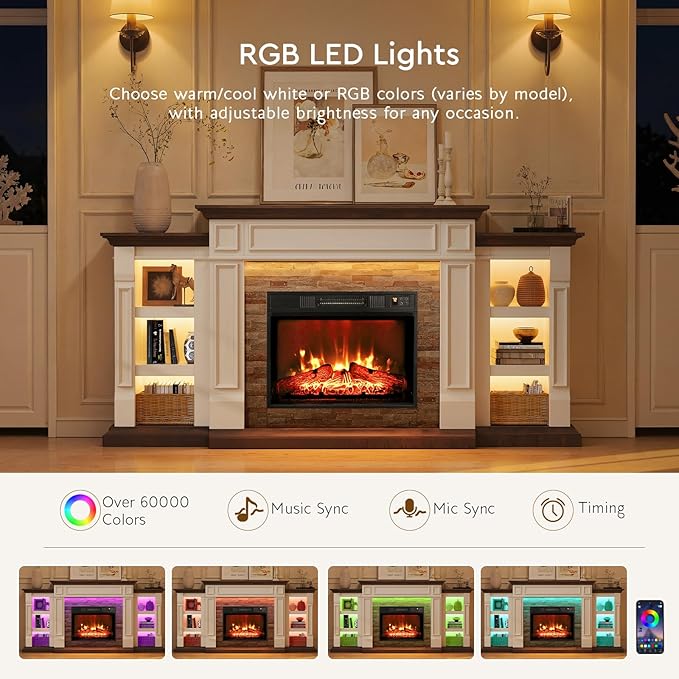 LGHM 72" Electric Fireplace - Image 4