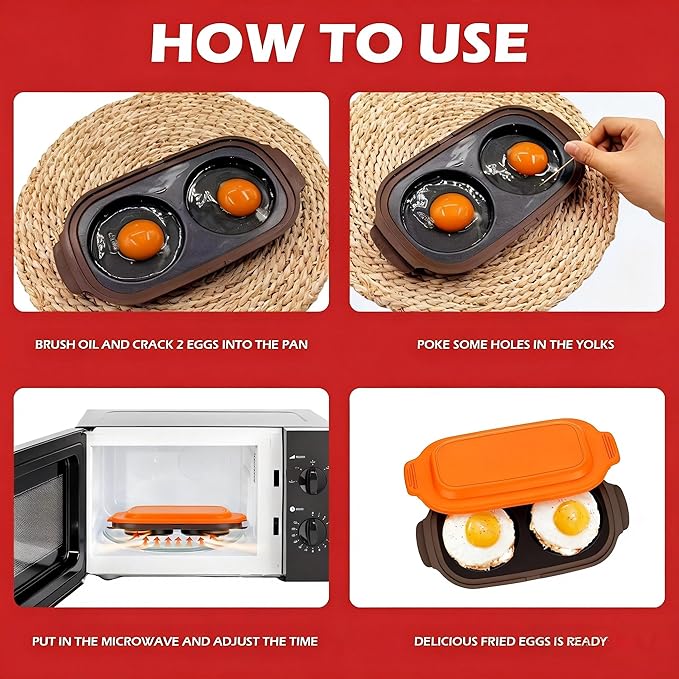 Microwave Egg Cooker, Microwave Egg Poacher | Cooker & Fryer - Image 5