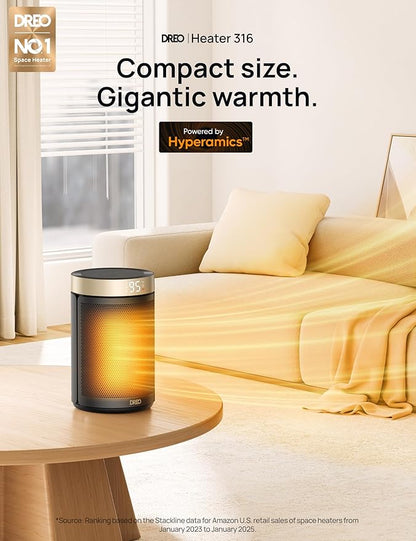 DREO Space Heater, Portable Electric Heaters - Image 2