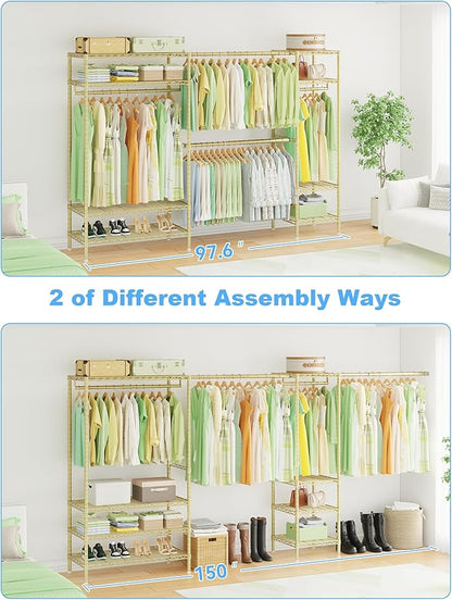 Ulif E11 Heavy-Duty Garment Rack, Metal Freestanding Clothes Rack and Closet - Image 4