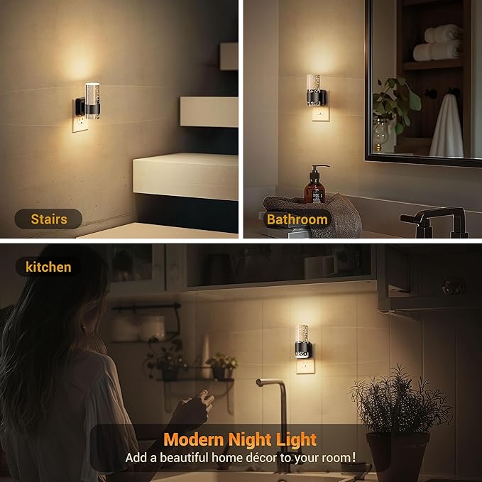 JandCase Night Light, Night Lights Plug into Wall, 3000K LED Nightlight - Image 6