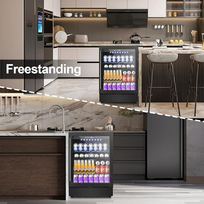 24 Inch Beverage Refrigerator, 5.2 Cu. Ft. Drink Refrigerator - Image 9