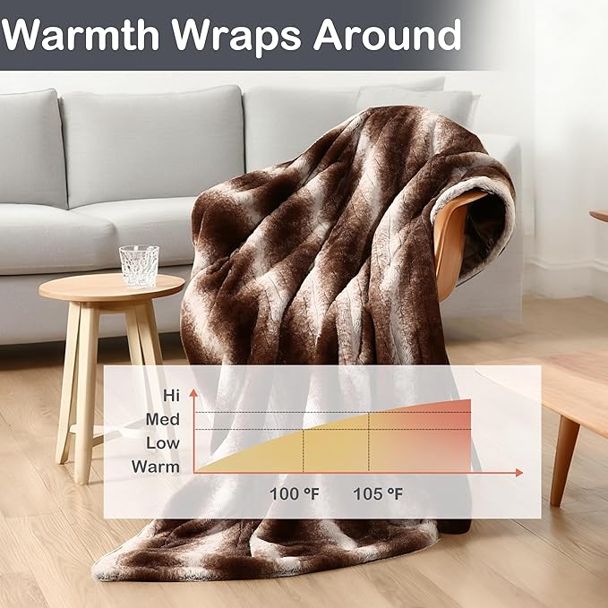 Electric Heated Blanket Throw Size 50"×60" - Image 4