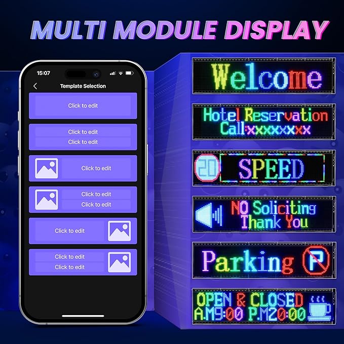 Rayhome Double Row Huge Bright Advertising Programmable LED Sign - Image 3