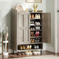 ONBRILL Shoe Cabinet with Cross Molding Doors, 6-Tier Shoe Storage Cabinet with by ONBRILL