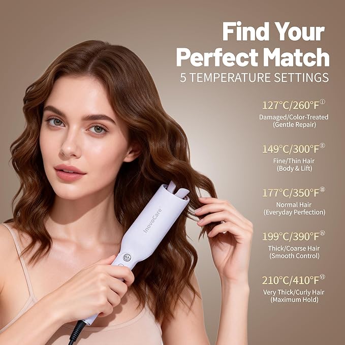 Inovocare Upgraded Automatic Rotating Curling Iron - Image 5