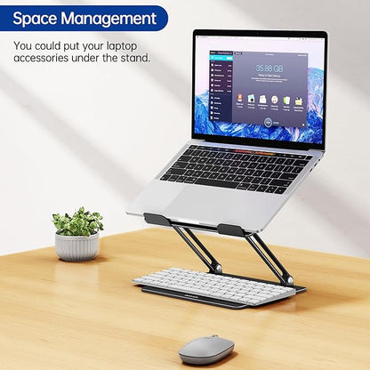 BESIGN LS10 Aluminum Laptop Stand, Ergonomic Adjustable Notebook Tablet Stand - Image 6