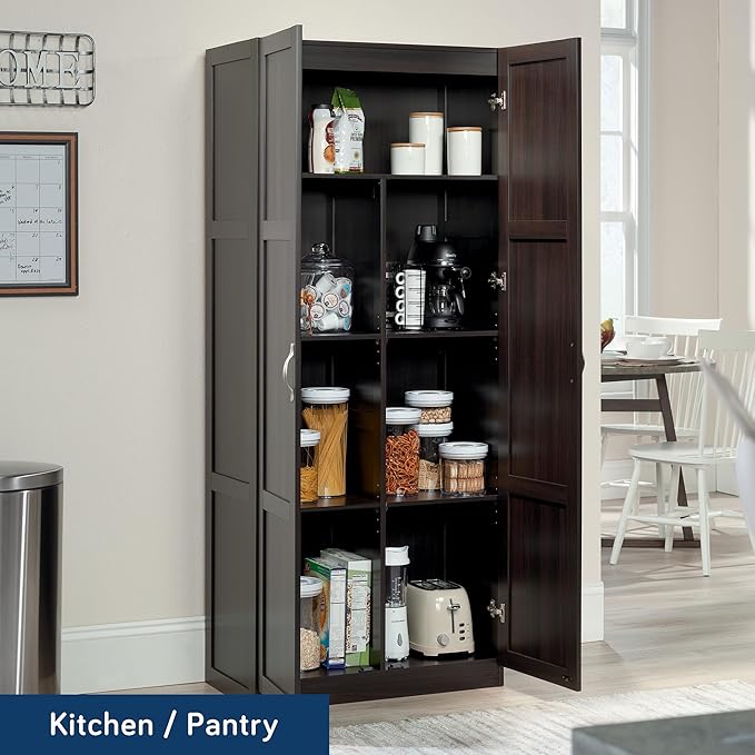 Sauder Storage Cabinet/ Pantry cabinets, 29.61 " x D: 16.02 " x H: 71.50" - Image 4