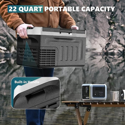 EUHOMY 12 Volt Refrigerator, 22QT 12V Cooler, Compressor Electric Cooler -4℉~68℉ - Image 4