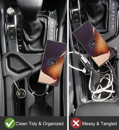 USB C to C Cable 3ft 2Pack Coiled USB C Charger Cable - Image 6