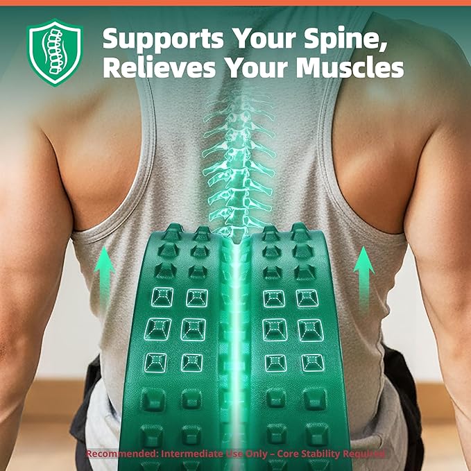 Back Roller for Back Pain Reliefn & Stretching, Deep Tissue Massage Roller - Image 5