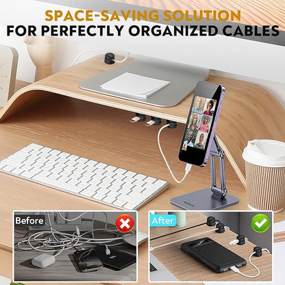 VieHome 8 Pack Magnetic Cable Management Clips - Image 2