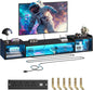 70.9"W Floating TV Stand with LED Lights & Power Outlets by Romorgniz