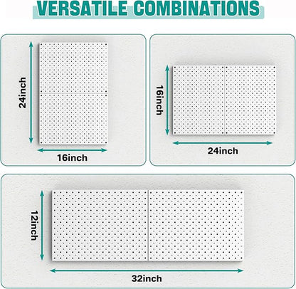 EVERHANGER Metal Pegboard Panels, Heavy Duty Pegboard Wall Organizer, Garage - Image 3