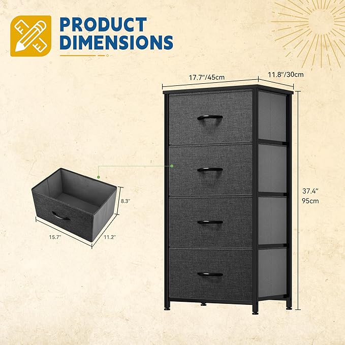 DWVO Storage Tower with 4 Drawers - Image 3