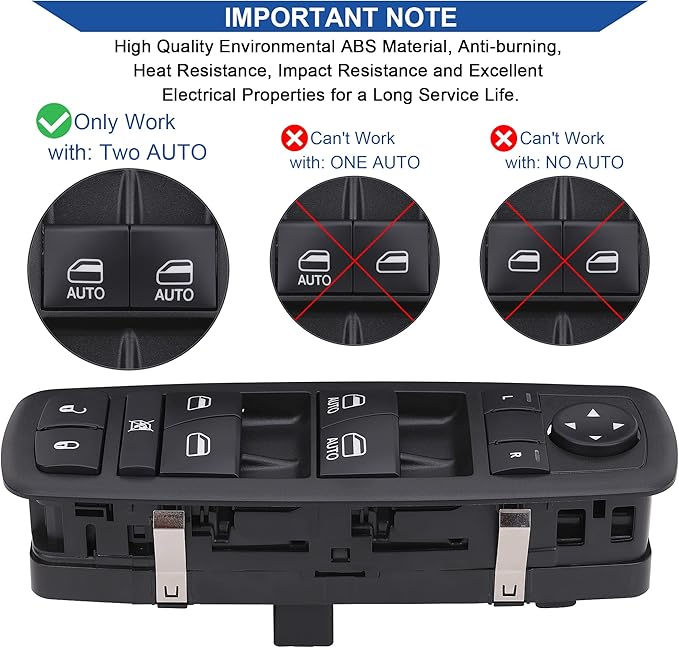 Obaee Window Switch Power Control Button Front Left Driver Side Compatible - Image 4