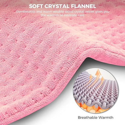 NOWWISH Heating Pad for Back Pain Relief & Period Cramps, 24x12 Inches Electric - Image 5