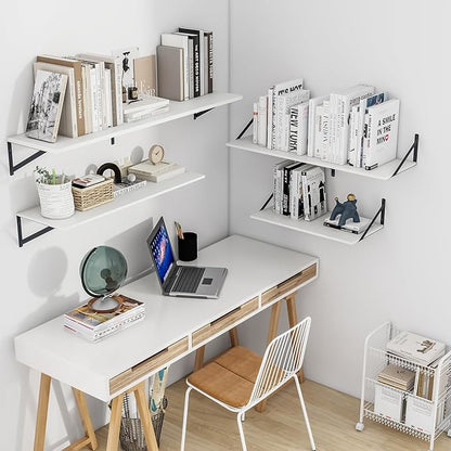 Heimlove White Deep Floating Shelves - Image 2