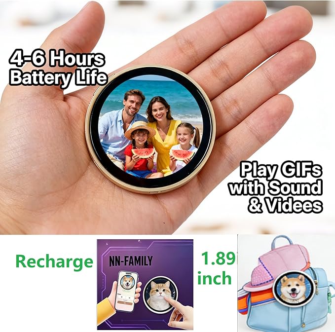 Battery Power Digital Photo Frame Electronic LED Screen Customizable - Image 2