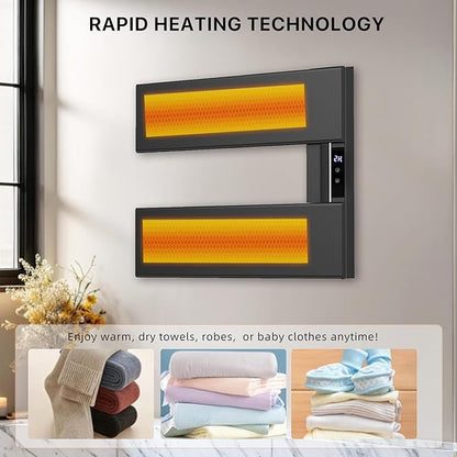 Electric Heated Towel Warmer Rack - Image 5