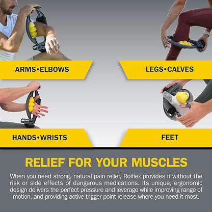 Rolflex Arm & Leg Massager Roller – Muscle Roller to Address Golfer’s Elbow - Image 8