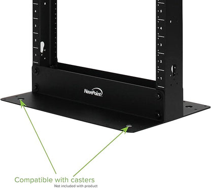 NavePoint 45U 2 Post Open Frame Server Rack - Image 5