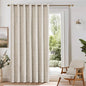 Beauoop Beige Floral Jacquard Blackout Curtains 84 Inches Long by Beauoop