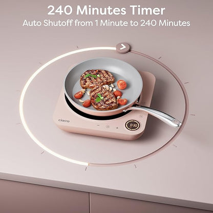 CIARRA CATIH1A-P Portable Induction Cooktop, Slim Single Electric Countertop - Image 5