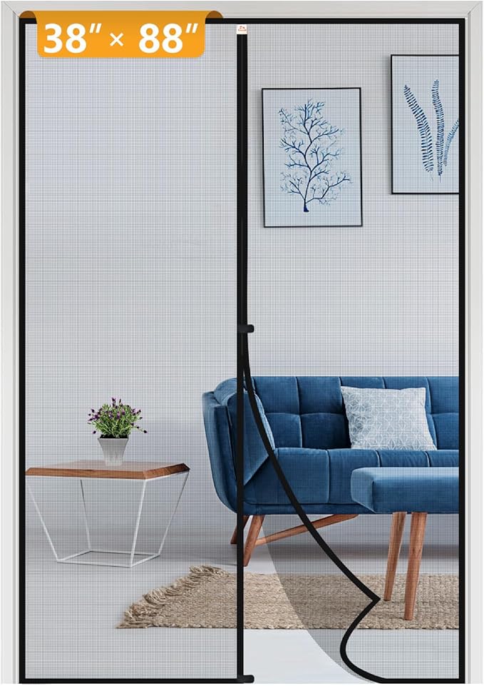 Yotache Magnetic Screen Door Fits Door Size 38 x 88, Screen Size 40" x 89" Door by yotache