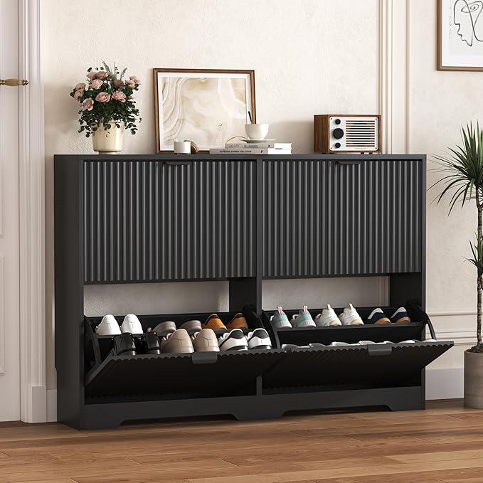 Shoe Cabinet Storage for Entryway by HUANLEGO
