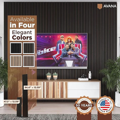Avana Modern Acoustic Wood Wall Panels – 94.4 x 12.6 Inch Smoke Oak Acoustic - Image 7