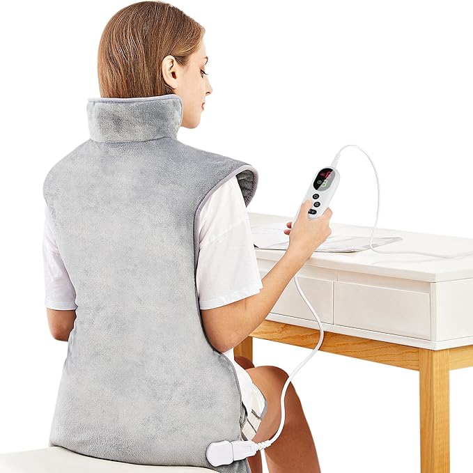 Mia&Coco Electric Heating Pad for Back Neck Shoulders Pain Relief, XL 23"x39" by MiaCoco