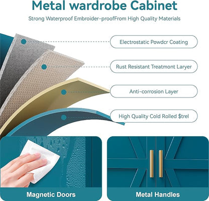 Metal Pantry Storage Cabinet, Microwave Stand - Image 8