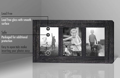 Americanflat Hinged 4x6 Triple Picture Frame - Image 4