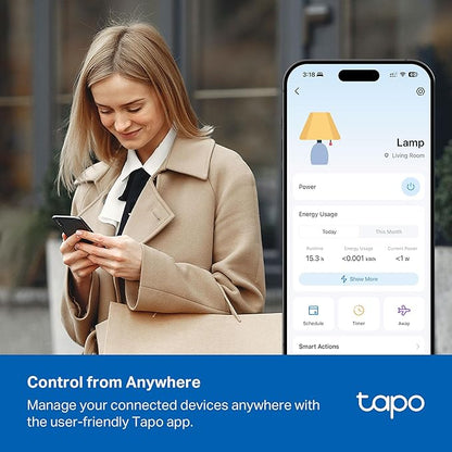 Tapo Smart Wi-Fi Power Strip- 6 Individually Controlled Smart Outlets and 3 USB - Image 10