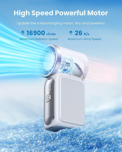 Gaiatop Portable Handheld Mini Fan, 6 Speeds 16900 RPM High Velocity Personal - Image 3