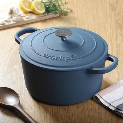 Crock-Pot Artisan 5-Quart Round European Enameled Cast Iron Dutch Oven - Image 4