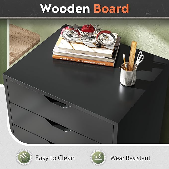 DEVAISE 5-Drawer Chest, Wood Storage Dresser File Cabinet - Image 5