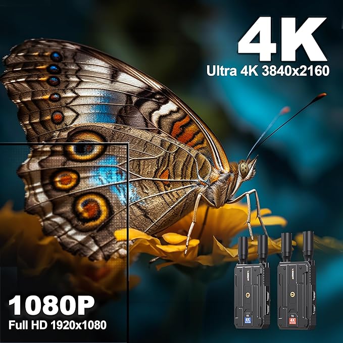 Wireless HDMI Receiver, Receiver Only, Plug&Play 1300FT Los Range 4K Wireless - Image 2