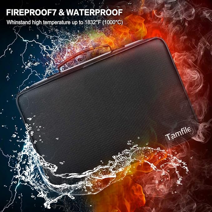Fireproof Battery Organizer Storage Case Waterproof & Explosionproof, Safe Bag - Image 2