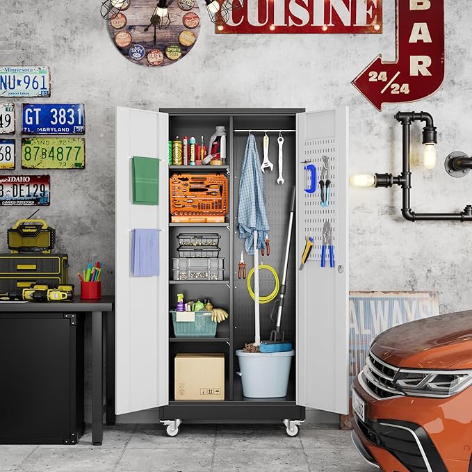 Broom Closet Storage Cabinet - Image 8