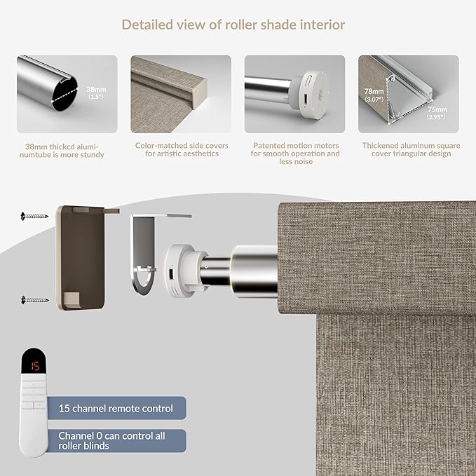 Boolegon Motorized Roller Blinds - Image 5